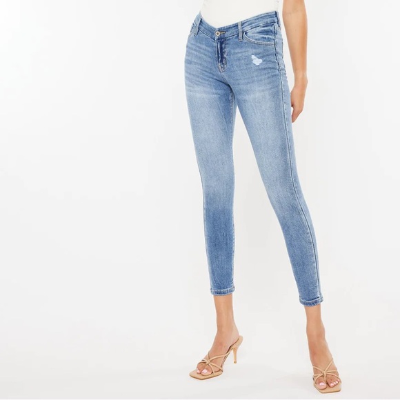 NWT- KANCAN Kira Mid Rise Ankle Skinny || KC70026M - Picture 1 of 12